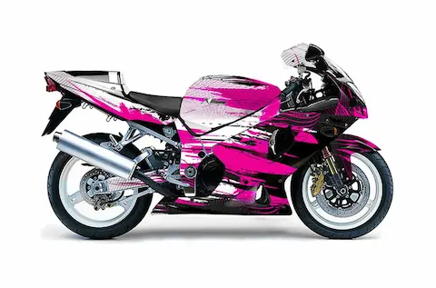 Suzuki GSX-R 1000 (2001-2002) with the Carbon X Pink graphic kit