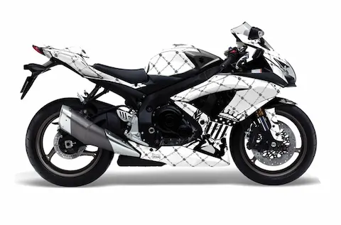 Suzuki GSX-R 600/750 (2008-2010) with the Silver Star Reloaded graphic kit