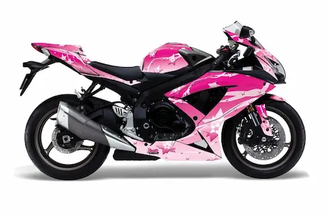 Suzuki GSX-R 600/750 (2008-2010) with the Starlett Pink graphic kit